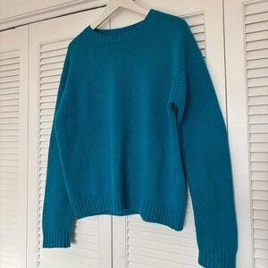 Acne Studios Wool Knit Azure Crew Sweater Turquoise Small Unisex